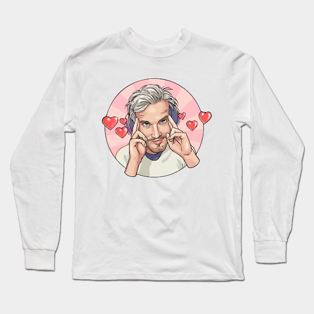 Pewdiepie loves you! Long Sleeve T-Shirt by kyprijan